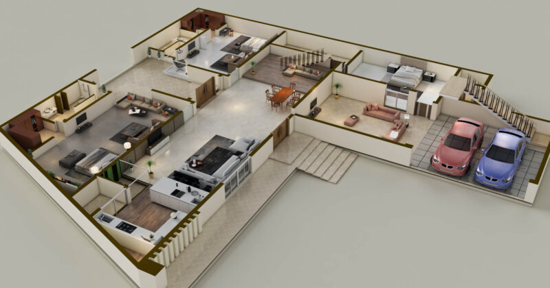 3D floor plans for real estate