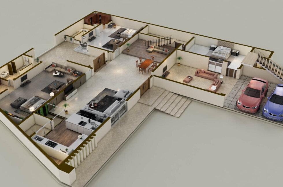 3D floor plans for real estate
