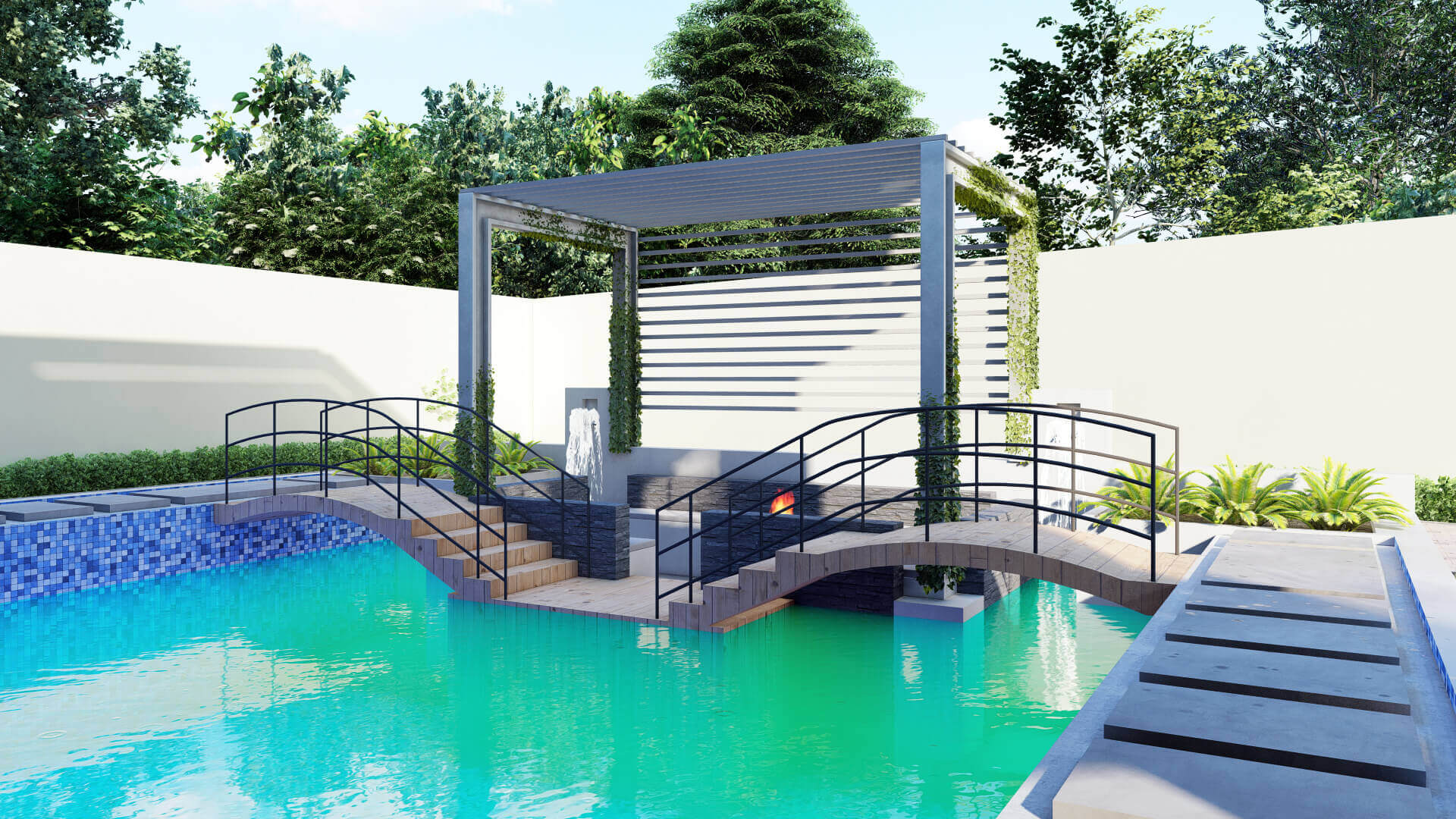 Modern Swimming Pool renders