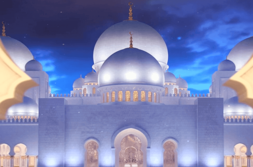 Sheikh Zayed Mosque dubai animation