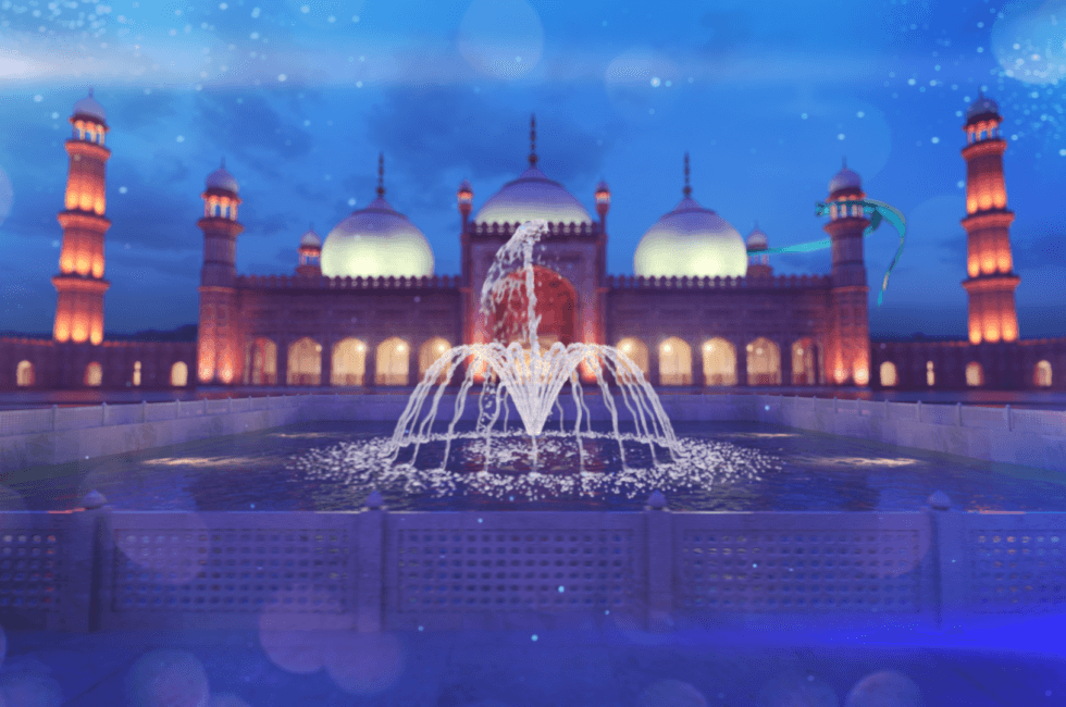 badshahi mosque animation